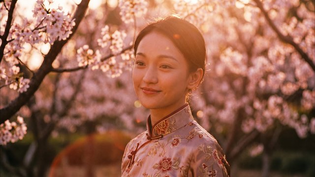 海角传媒古风美人旗袍写真拍摄花絮